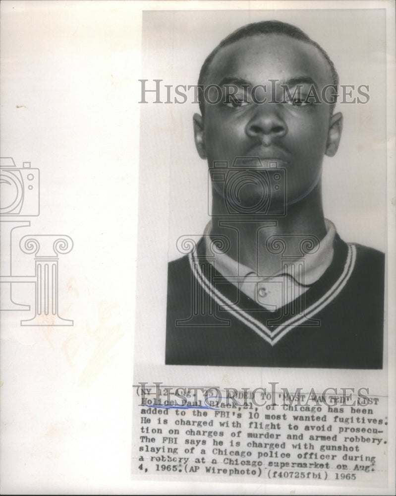 1985, Holice Paul Black FBI 10 Most wanted fugitive- RSA61013 - Historic Images