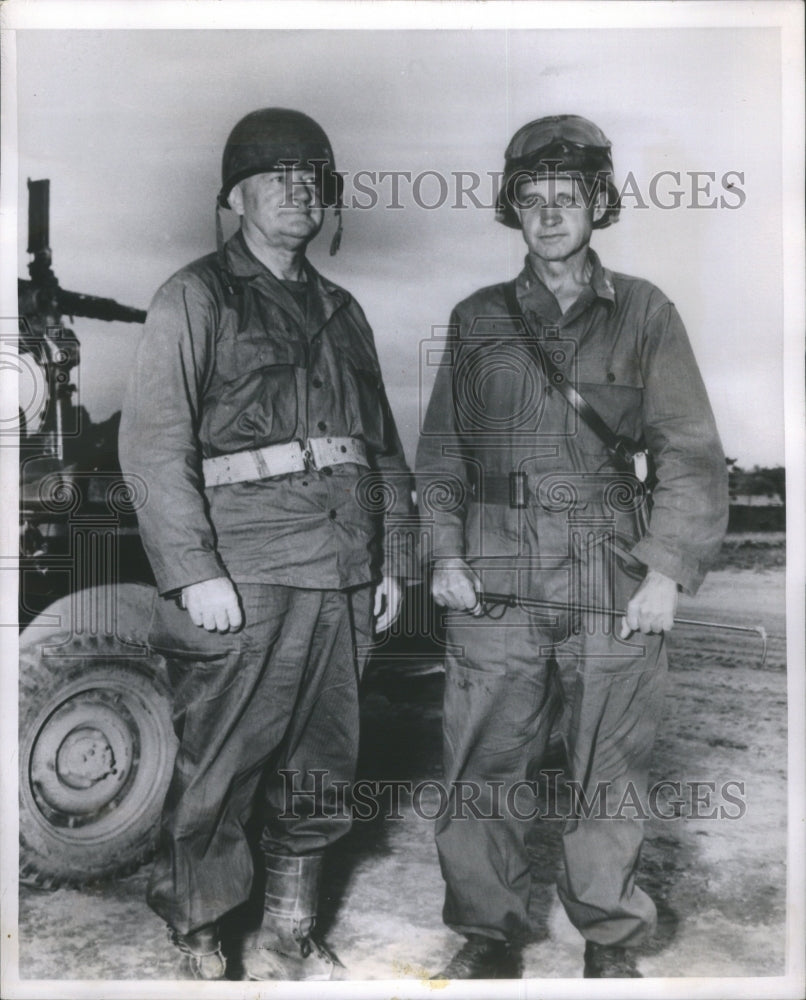 1951 Maj. Gen. Hobart R. Gay and Mr. Hugh Baillie of United Press-Historic Images