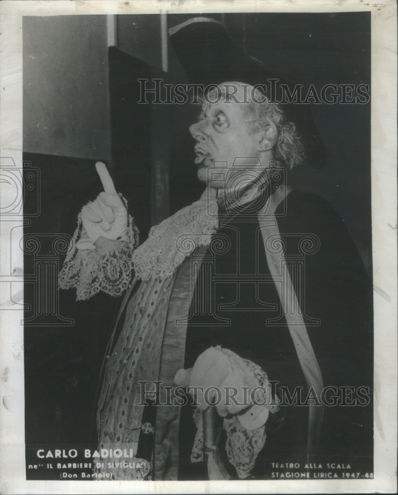 1956 Carlo Badioli Italian basso appears Barber of Seville - Historic Images