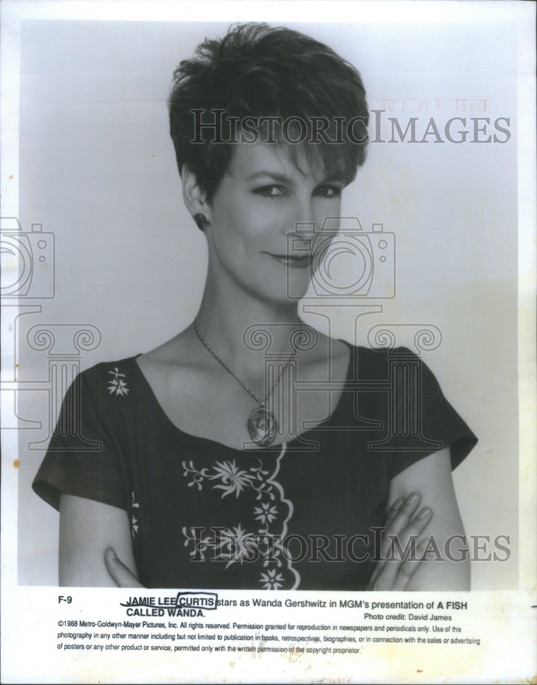 1988 Actress Jamie Lee Curtis In A Fish Called Wanda - Historic Images