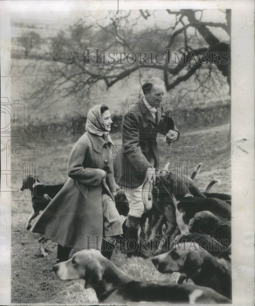 1952 Princess Margaret Berwickshire Hunt Castle Rumors - Historic Images