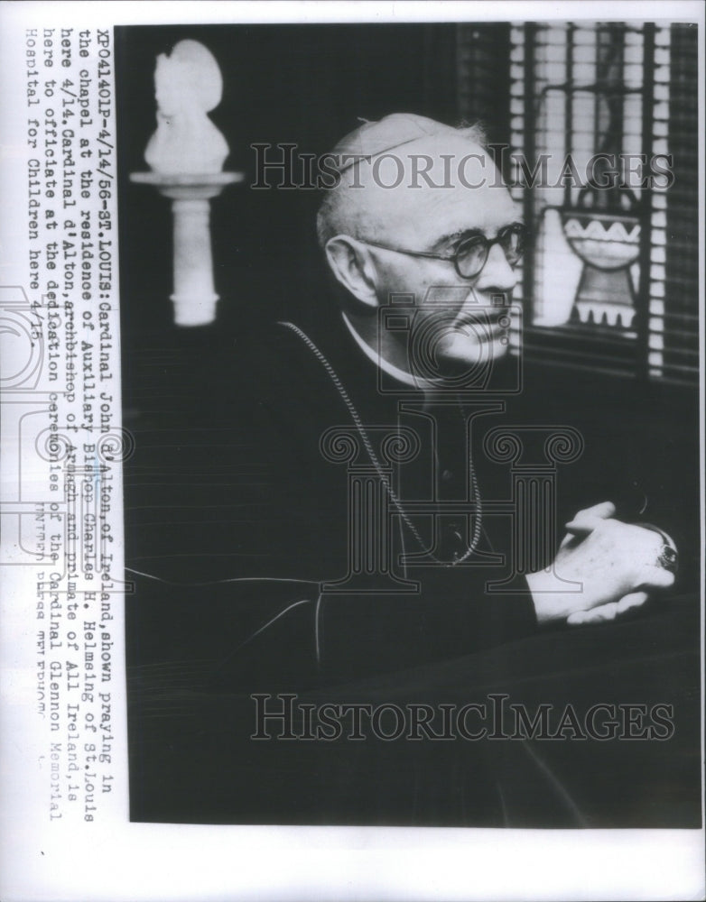 1956 Cardinal John d'Alton Ireland - Historic Images