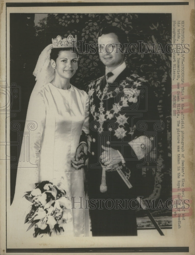 1976, Carl Gustaf King of Sweden Kindom of Sweden Snowdown - Historic Images