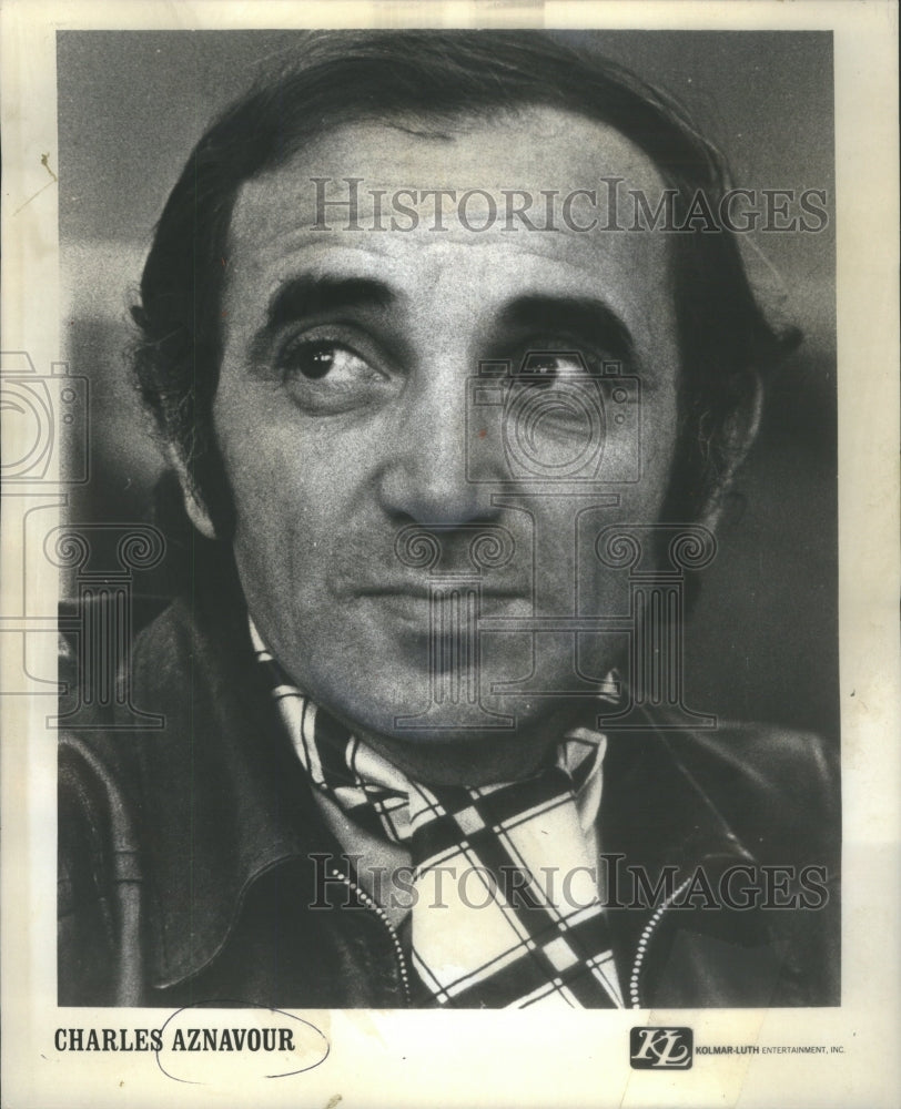 1972 Charles Aznavour Orchestra Hall Allied Arts singer actor song - Historic Images