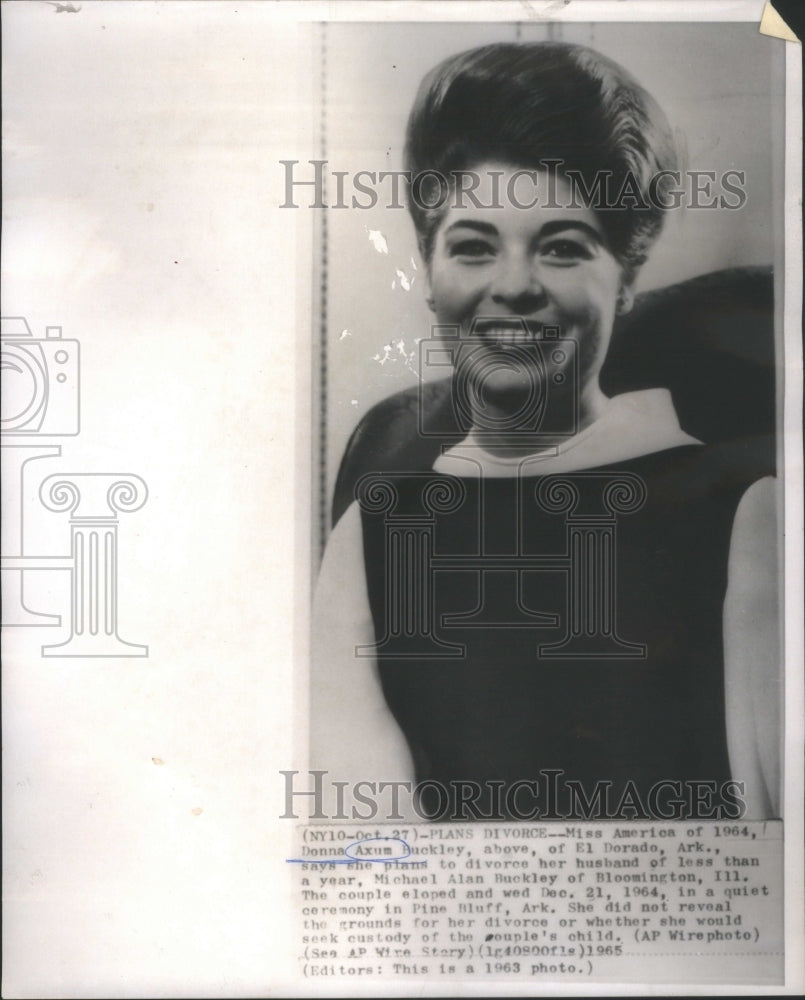 1965 Miss America Of 1964, Donna Axum Buckley - Historic Images