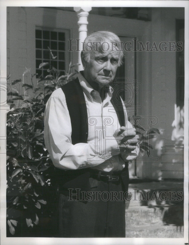 1979 Press Photo Lew Ayres American actor Jason Burke Saturday- RSA62435 - Historic Images