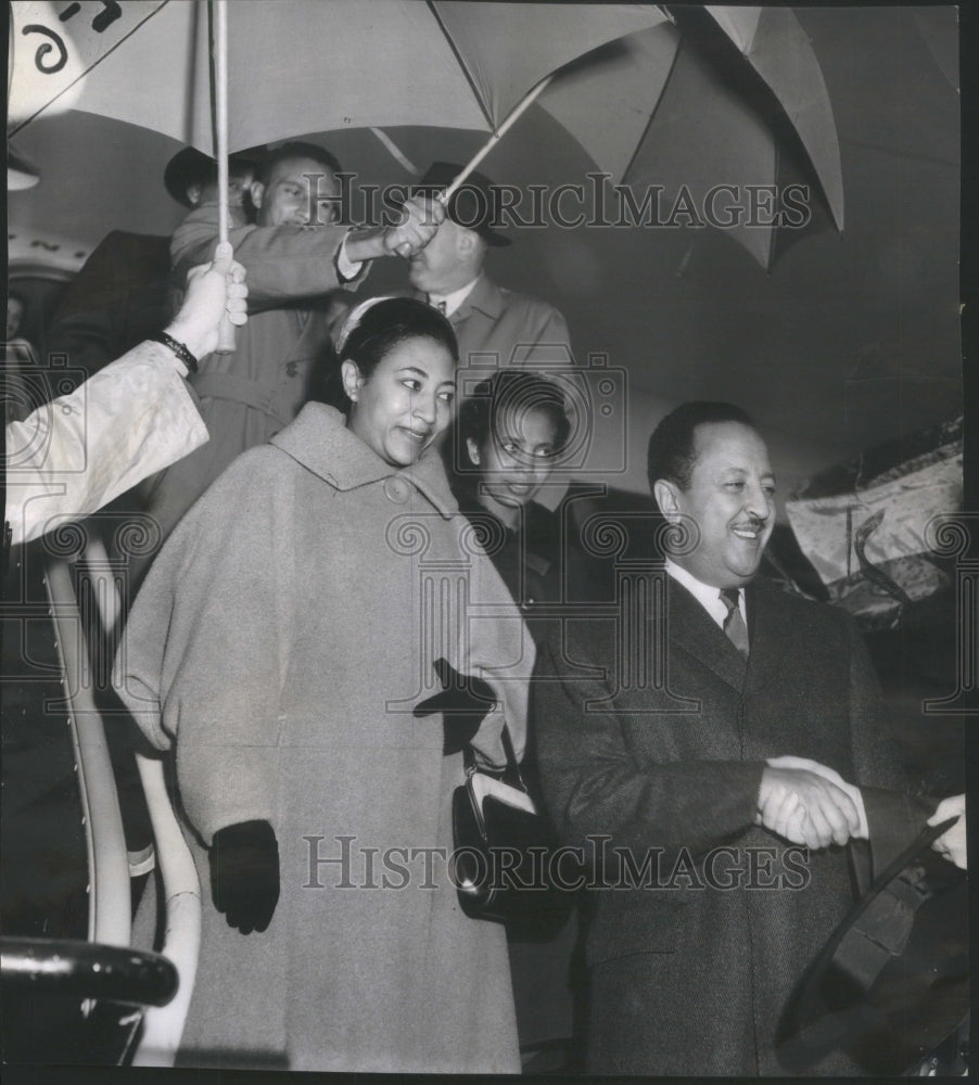 1959 Press Photo Etrhiopia&#39;s Crown Prince Meridezmatch Asfe Wossen and Wife - Historic Images