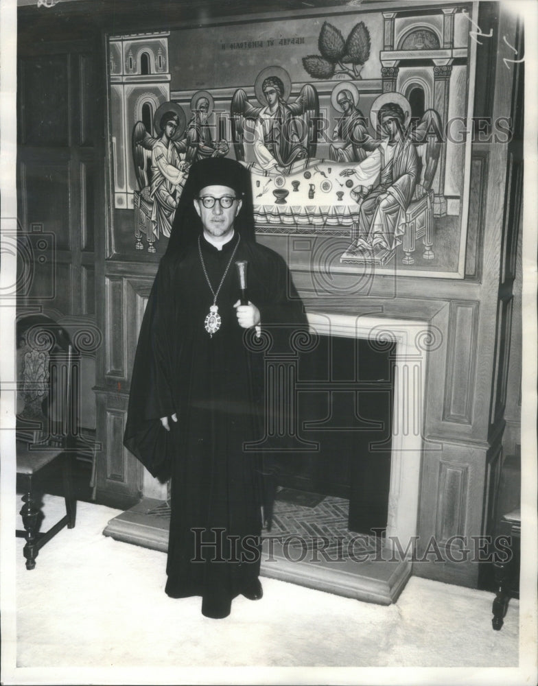1964 Rev Athenagoras Metropolitan Thysreria Archbishop Britain - Historic Images