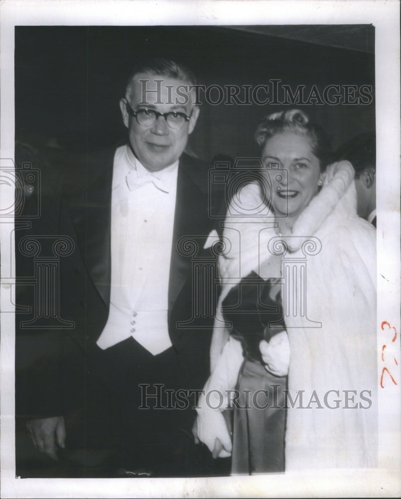 1960 Press Photo Kimpton wife popular couple Chicago social circles Lyric Opera - Historic Images