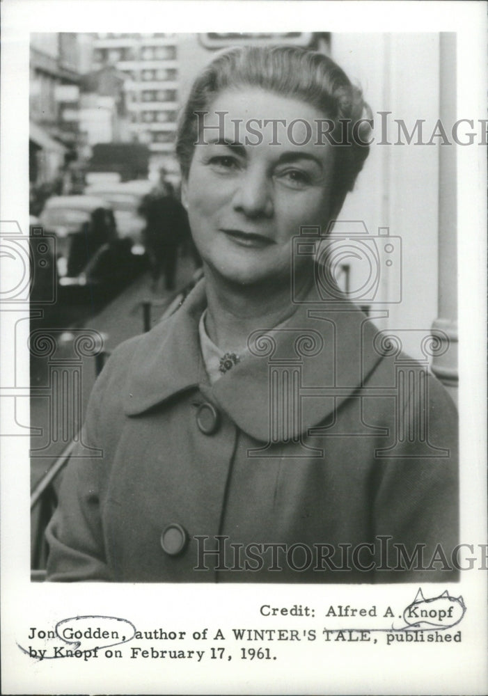 1961 Press Photo John Godden Author Winter Tale - Historic Images