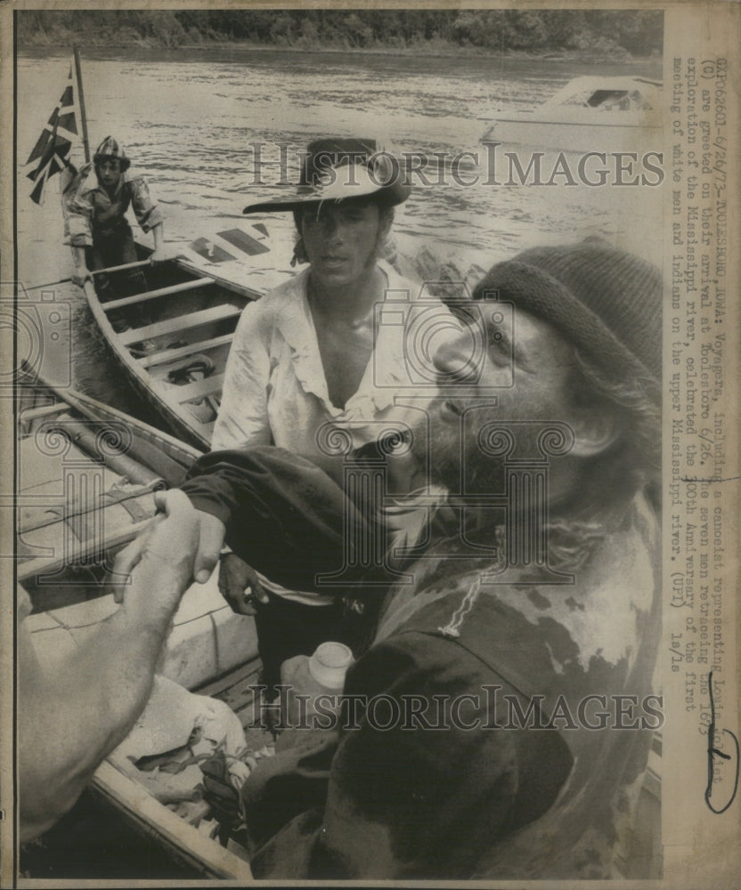 1973Press Photo Louis Joilet on a Voyage in Missi.River- RSA63229 - Historic Images