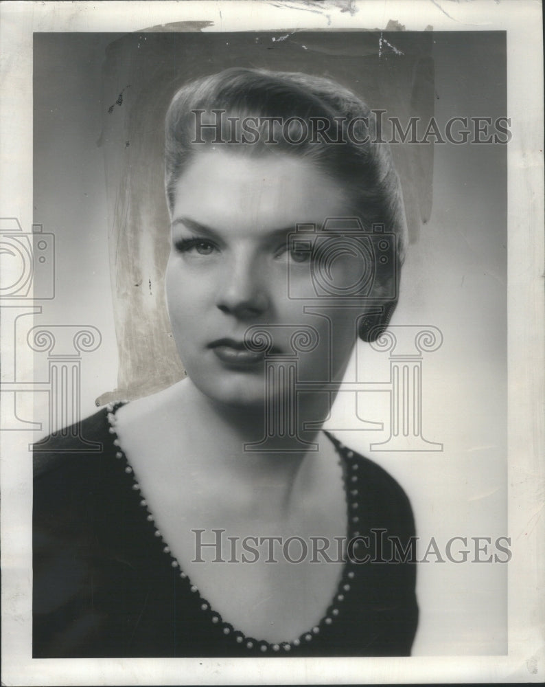 1958 Press Photo Belinda Johnston, Beauty of the Day. - Historic Images