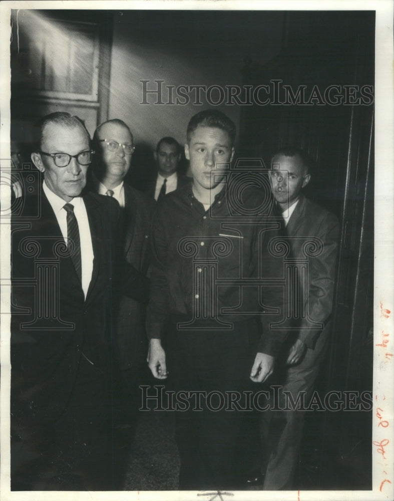 1964 Sheriffs/Deputies Take Murderer William P. Johnson To Court-Historic Images