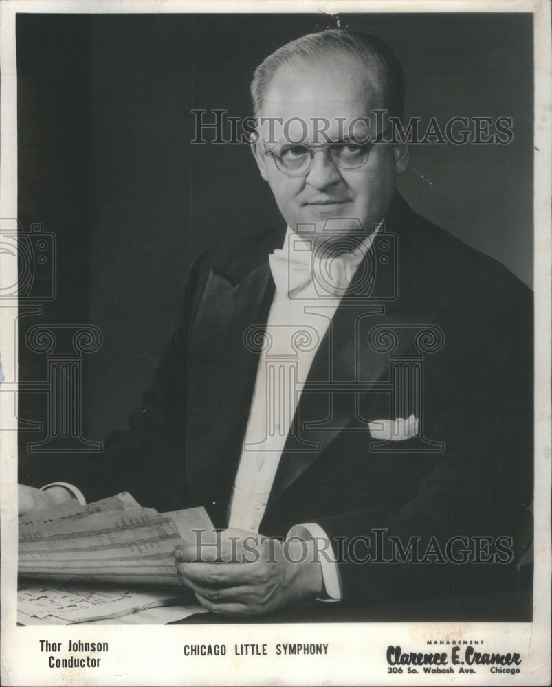 1961 Thor Martin Johnson American Conductor - Historic Images