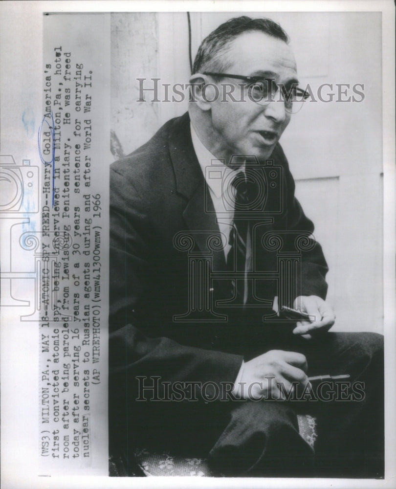 1966, Harry Gold American Chemist and Soviet Nuclear Spy- RSA63443 - Historic Images