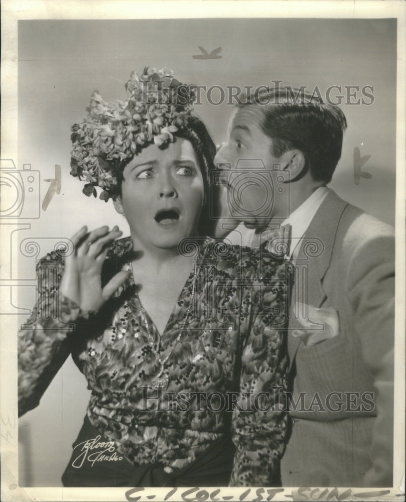 1943 Buddy Lester  Grace Hayes film stage star Latin Quarter scene - Historic Images