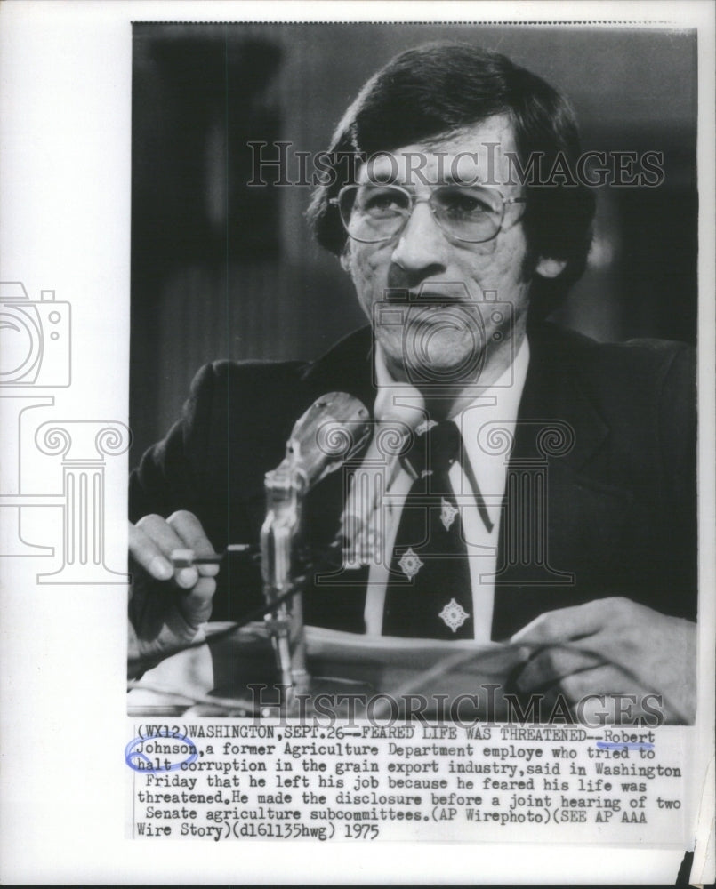 1975 Robert Johnson Agriculture Department employee export industry-Historic Images