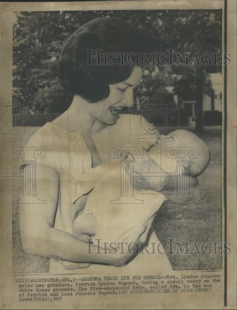 1967 President Lyndon Johnson Family - Historic Images