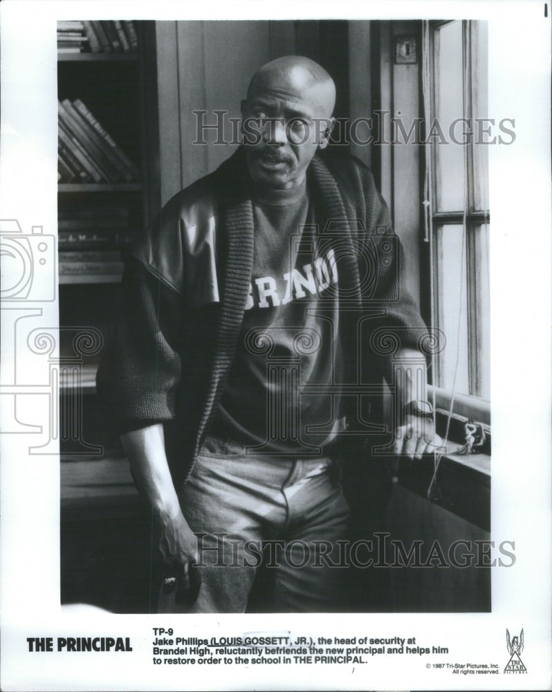 1988 Louis Gossett Jr Jake Philips Brandea High Principal School - Historic Images