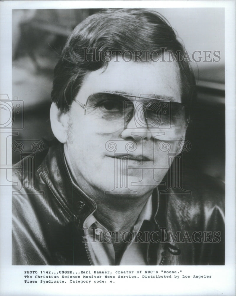 1969 Earl Hamner American television writer producer NBC Boone show - Historic Images