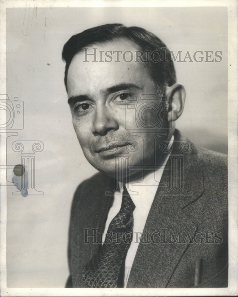 1948 Press Photo Frank L. Hayes Chicago Sun-Times Columnist- RSA64221 - Historic Images