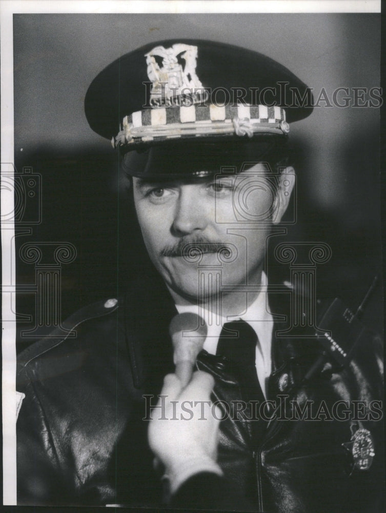 1973 Press Photo Sgt. George Head of the Summerdale Police Station - Historic Images