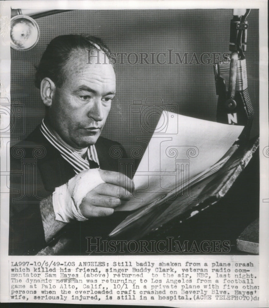 1949 Sam Hayes (Radio Commentator)-Historic Images