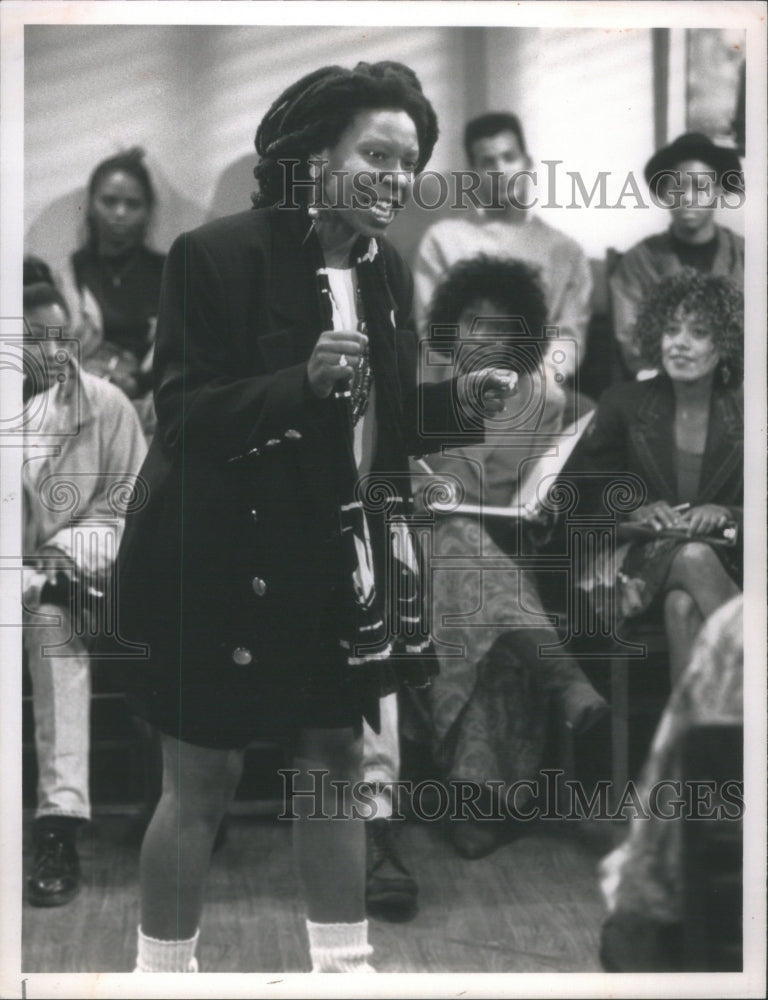 1991PressPhoto Whoopi Goldberg American Comedan,Actress - Historic Images