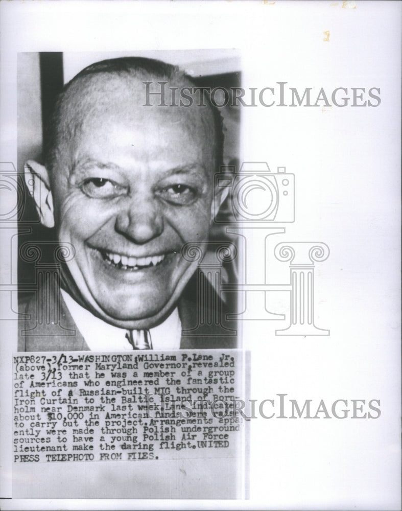 Press Photo William P. Lane Jr., Former Maryland Governor- RSA65103 - Historic Images
