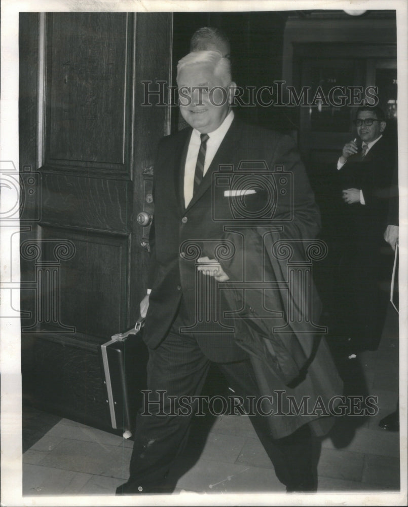 1963 Press Photo Edward Lane attorney was summoned as witness in the grand jury. - Historic Images