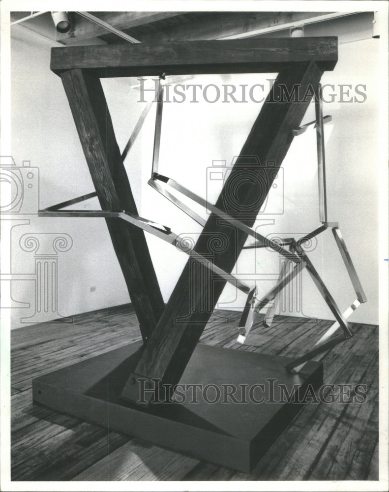 1977, Katherine Levisetti Gould Passage Timber Framework Steel bar - Historic Images