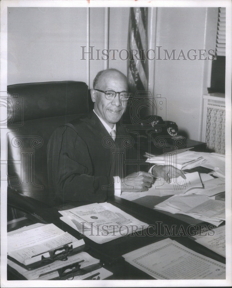 1959 Press Photo Judge Wendell Green Cook County Illinois - Historic Images