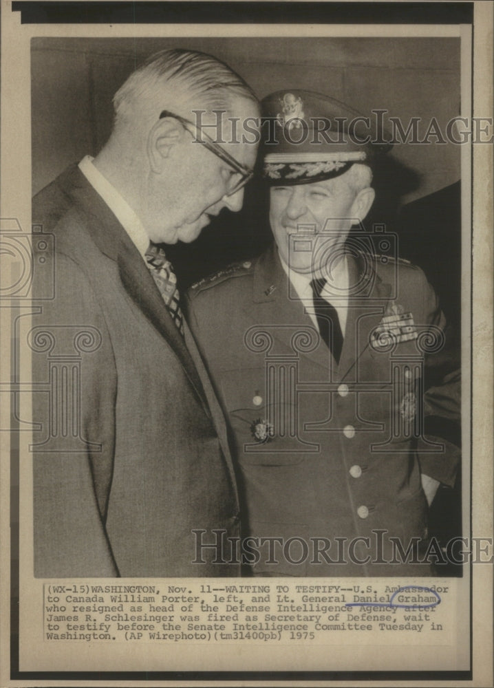 1975 Lt. General Daniel Graham U.S. Army Officer - Historic Images