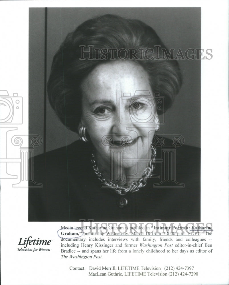 Press Photo Media legend Katharine Graham- RSA65311 - Historic Images