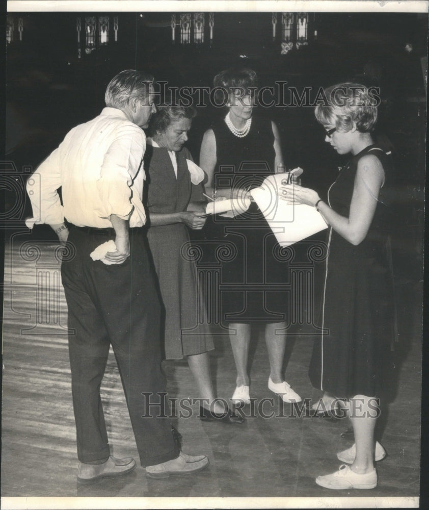 1965 Archie Lang, Director & Staff  St. Luke's Fashion Show - Historic Images