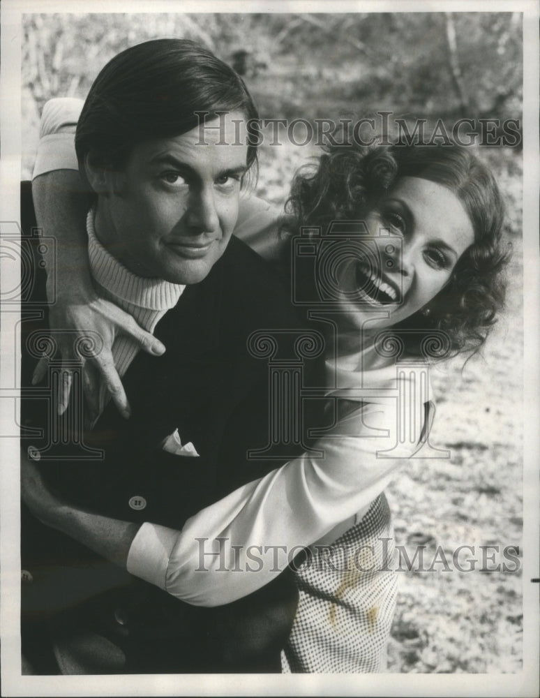 1973 John Fink and Stefanie Powers "Trooper Returns" - Historic Images