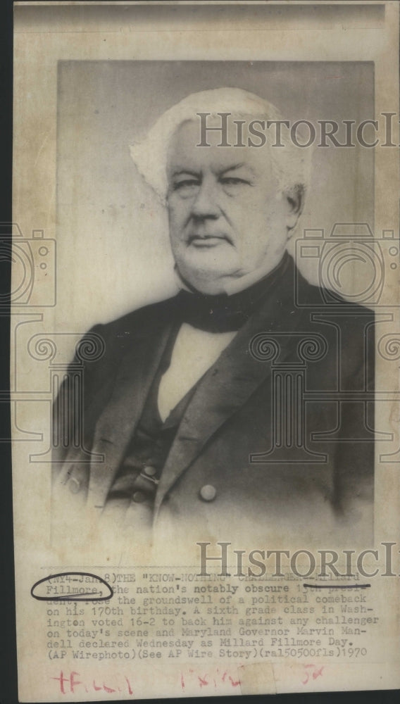 1988 Millard Fillmore President United States Whig Party Zachary - Historic Images