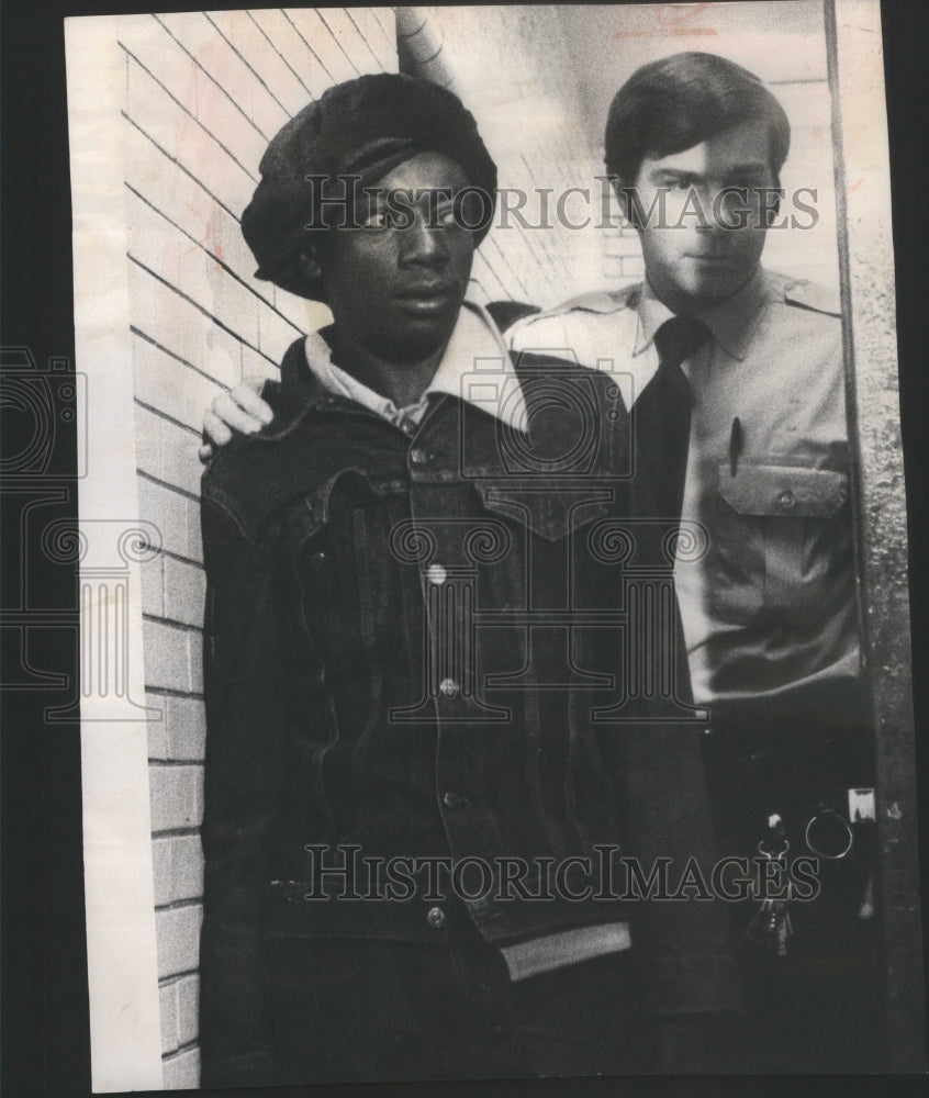 1972 MacArthur Foley in custody at Albany Park Police - Historic Images