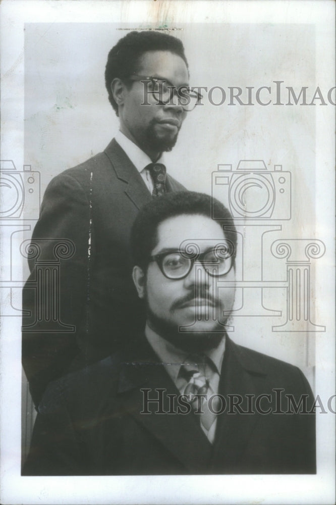 1970 Press Photo Communicon Inc Media Buyers Bill Fonvielle Fred Grant - Historic Images