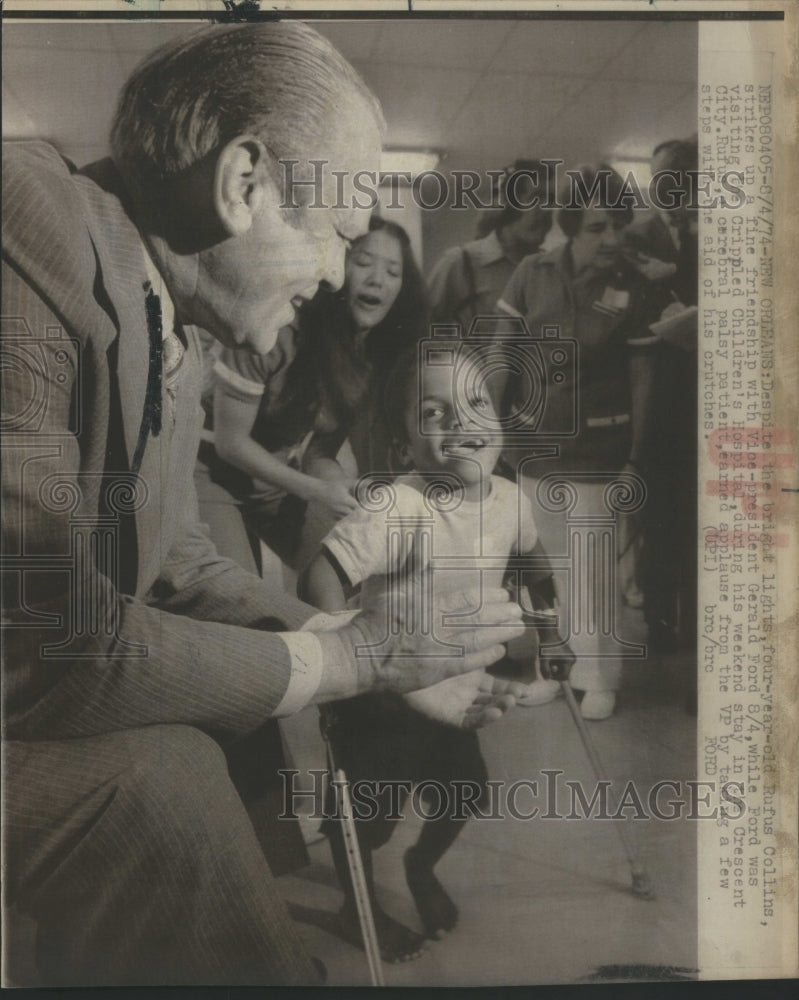 1974 Press Photo GERALD R. FORD PRESIDENT UNITED STATES- RSA66477 - Historic Images