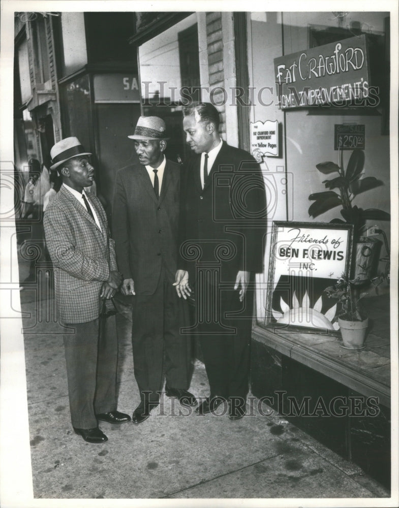 1963 Riisevelt Thompson, Benj Lewis and Chester Roy - Historic Images