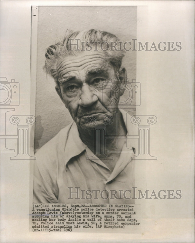 1963 Press Photo JOSEPH LEWIS- RSA66833 - Historic Images