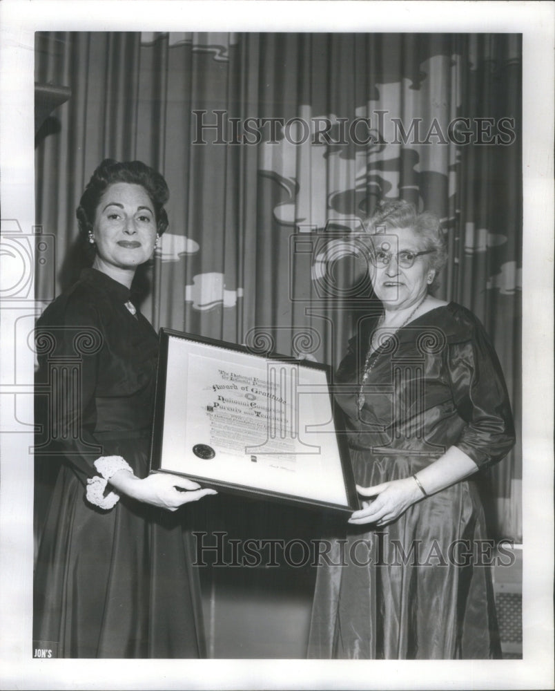 1954 Polio Mrs Newton Leonard President National Congress Parents - Historic Images