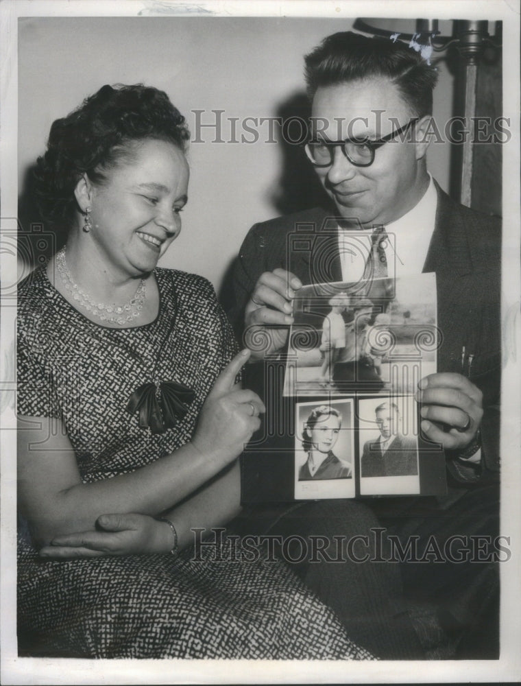 1959 Press Photo Paulis Leonas wife Elena Soviet Premier Nikita Khrushchev- Historic Images