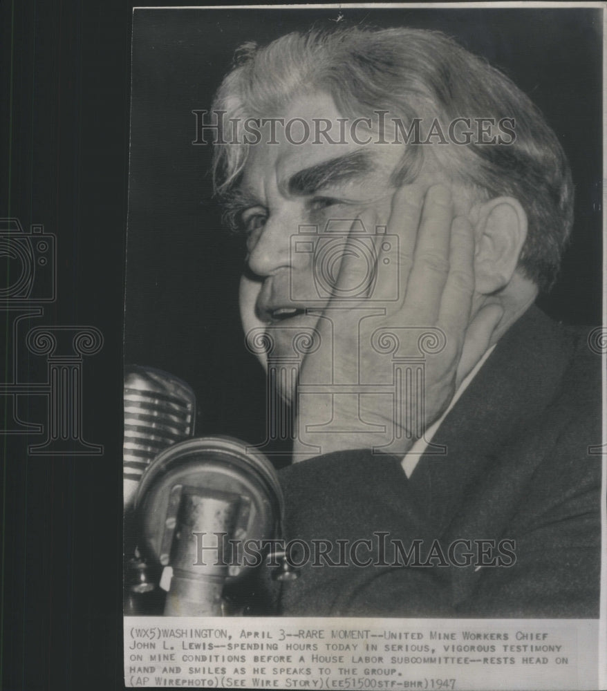 1947 United Mine worker chief John Lewis House Labor - Historic Images