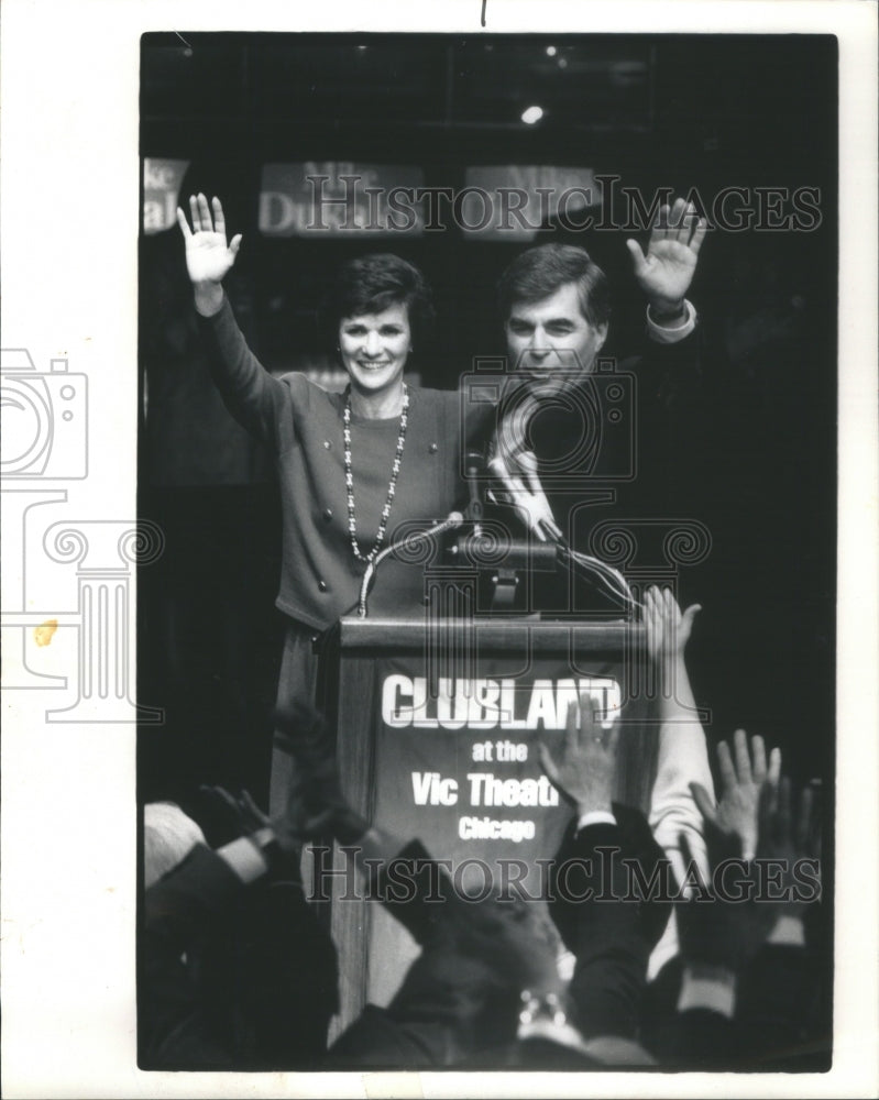 1988 Michael Katherine Dukakis Clubland Theater - Historic Images