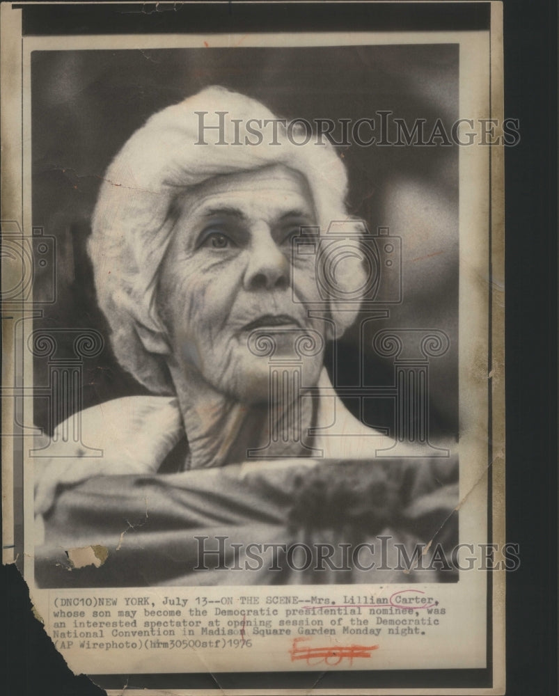 1976 Mrs Lillian Carter Mother To Jimmy Carter Presidential Hopeful