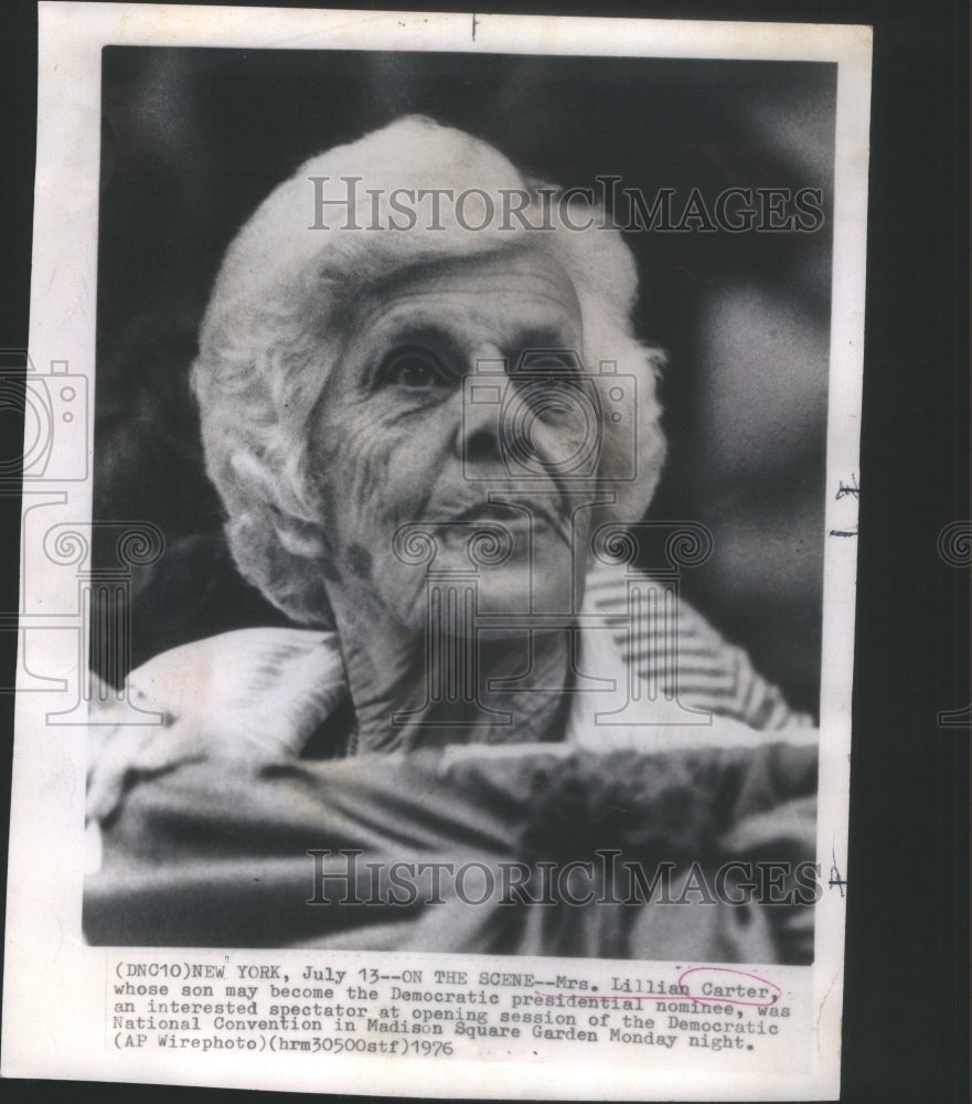 1976 Mrs. Lillian Carter son Democratic presidential nominee - Historic Images