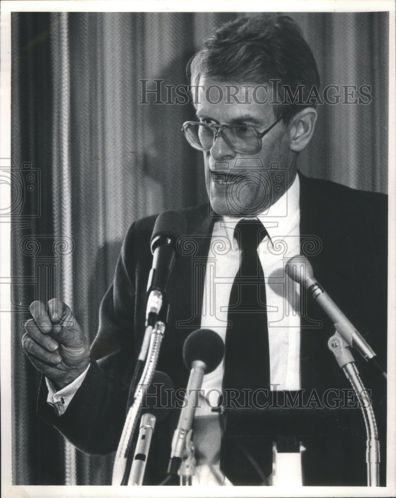 1987 Swedish Prime Minister Ingvar Carlsson Chicago Council Meeting - Historic Images