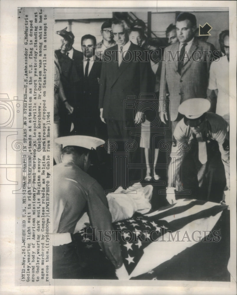 1964 Press Photo McMurtrie Godley Charles Kerchove Slain Missionary Paul Carlson- Historic Images
